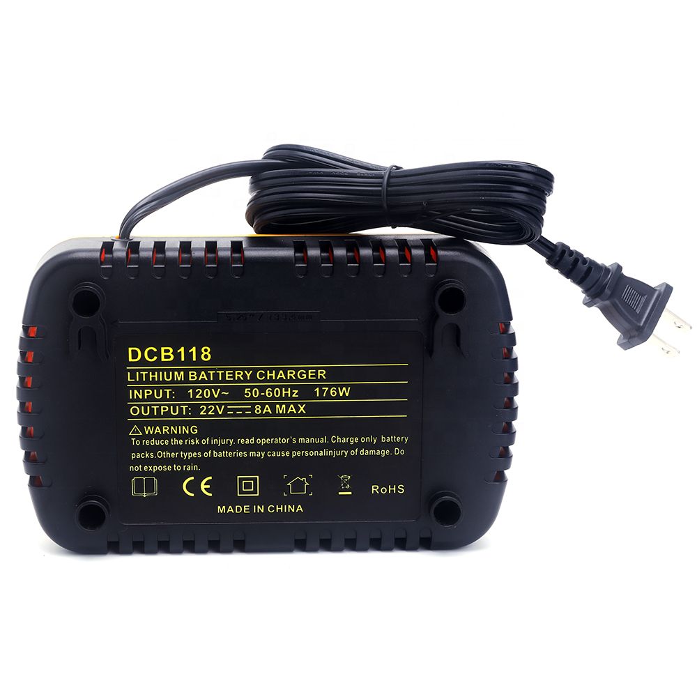 Batería de herramienta eléctrica Cargador rápido rápido Dewalt DCB118