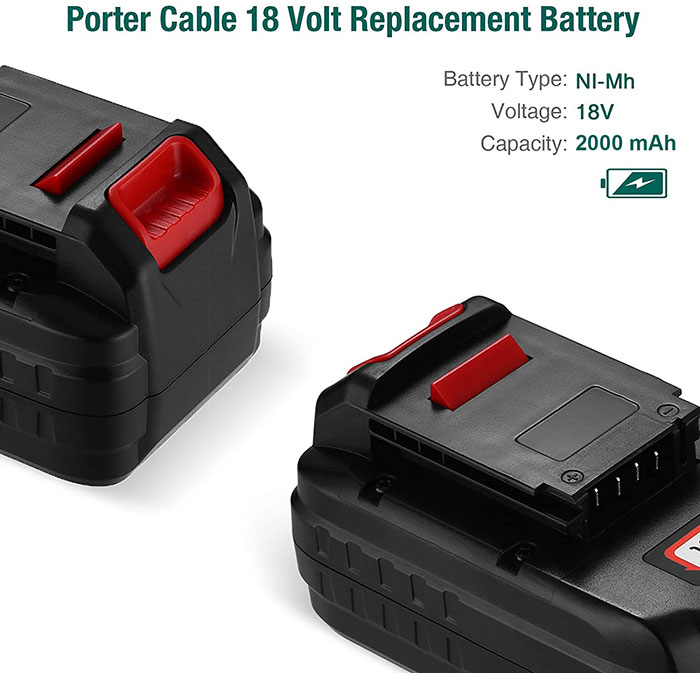 18V 2.0Ah 2000mAh Ni-Cd battery for Porter Cable Cordless Power Tool PC18B PC18BL PC18BLX