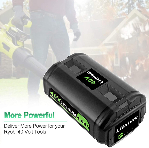 4000mAh 40V Lithium Battery OP4040 Replacement for Ryobi 40 Volt Power Tool Battery OP4050A OP4015 OP4026 OP40201 OP40261 OP4030