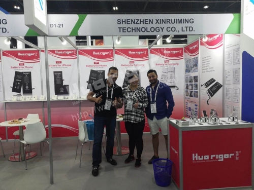 2018 Dubai GITEX Exhibition HUARIGOR OEM iphone battery